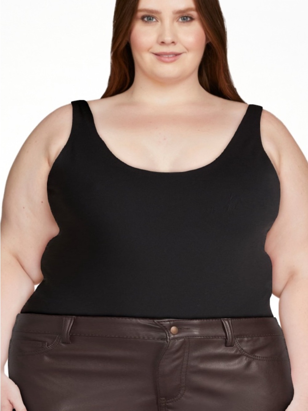 Time and Tru Scoop Neck Bodysuit